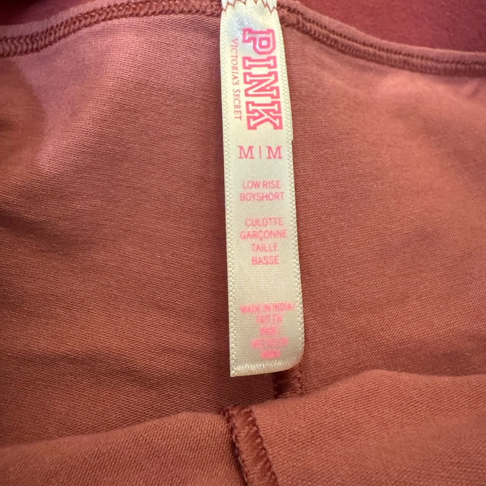 PINK Victoria’s Secret Floral Lace Cheekster + Logo Boyshort Set - Picture 5 of 6
